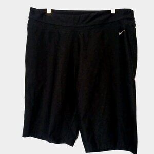 Nike Shorts Men/Women XL Black Elastic Waist Dri Fit Athletic Running 34x14